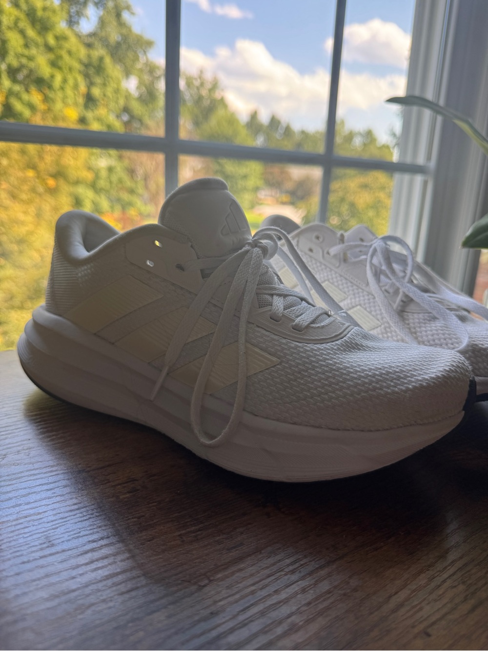 adidas Women's All-White Lightweight Running Sneakers